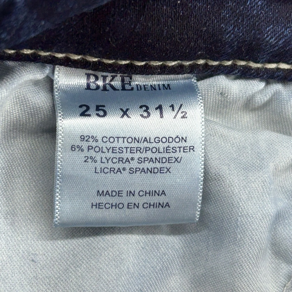 BKE Stella Slim Fit Low Rise Tailored Boot Cut Jeans Women Size 25X31.5 Blue - Picture 4 of 10